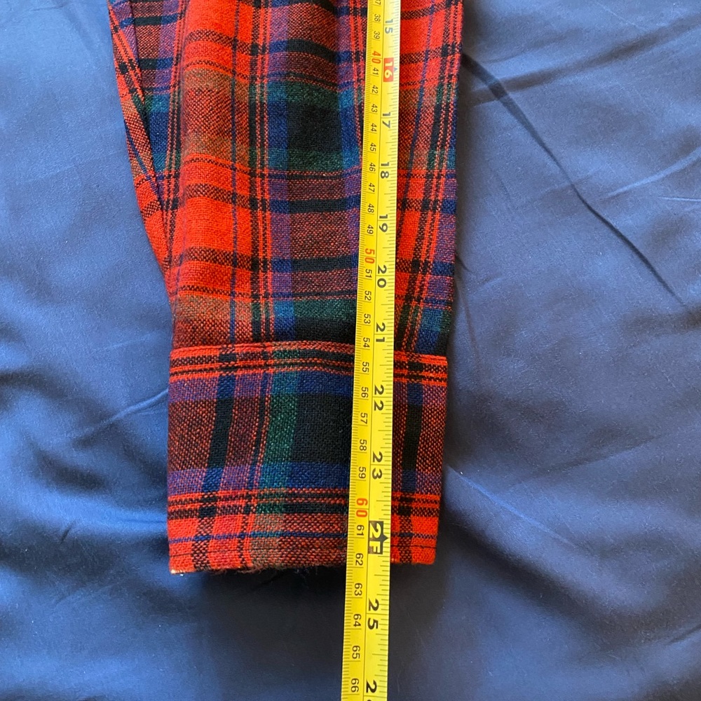 WOOLÓFTHEWEST Red Plaid Shirt by Brewster Size L - Picture 5 of 11